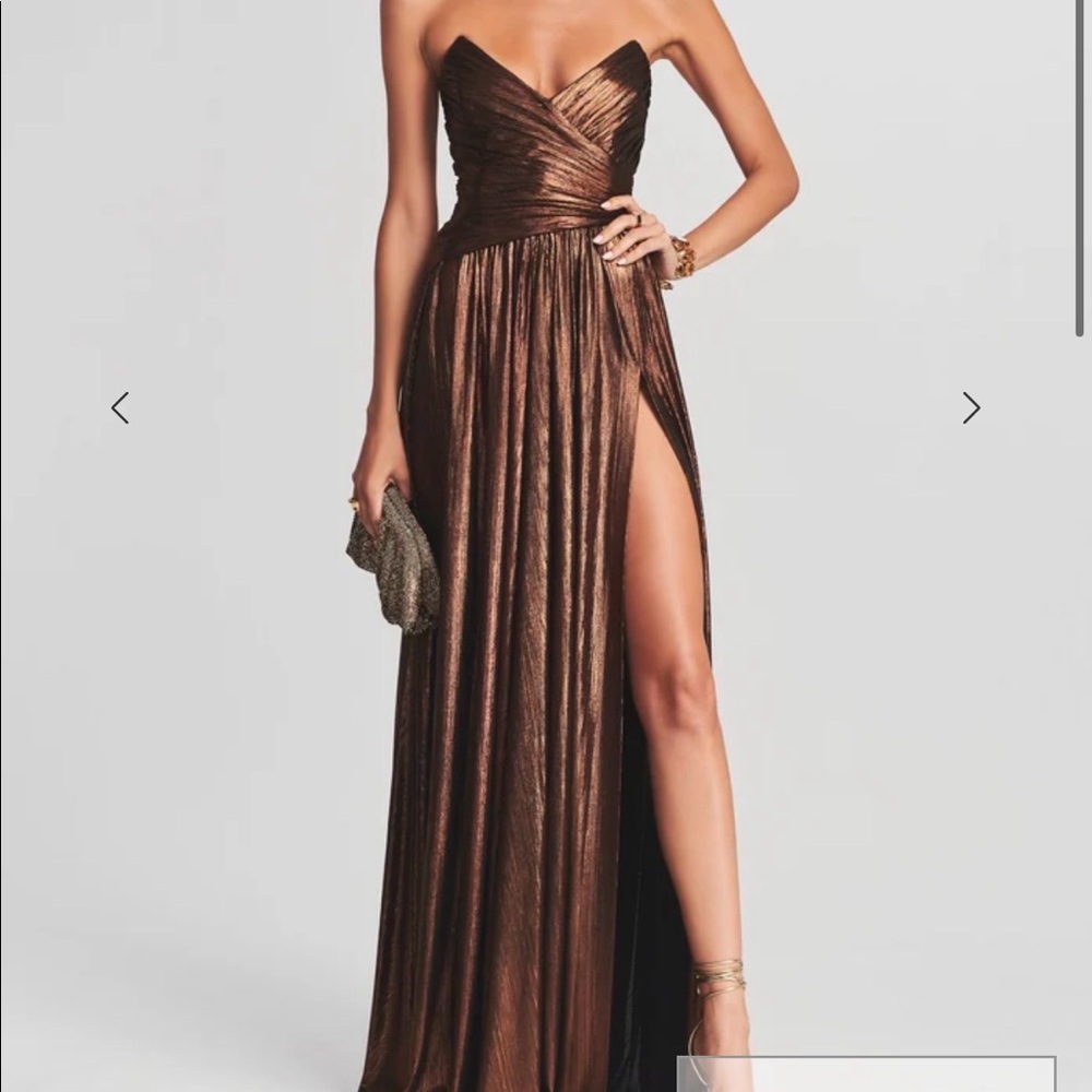 Retrofit Waldorf dress in bronze worn once